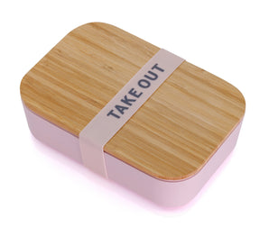 Take Out Bamboo Lunch Box in Blush Pink | Eco-Friendly and Sustainable