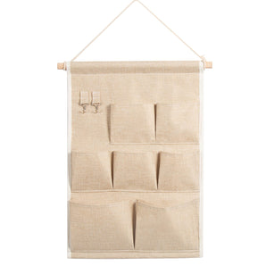 Door Wall Bedside Organizer Bag With 7 Pockets For Toys