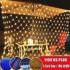 LED String Light Net Mesh Curtain Xmas Wedding Party Christmas Lights