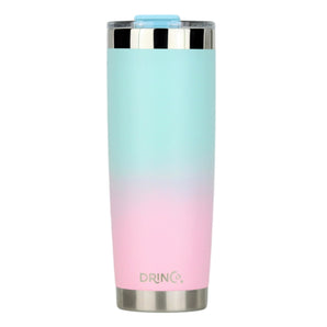 DRINCO® 20oz Insulated Tumbler Spill Proof Lid 2 Straws(Macaron)