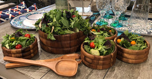 Salad Bowl with Servers and 4 Individuals